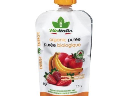 Purée Biologique Pommes, Fraises & Bananes Discount