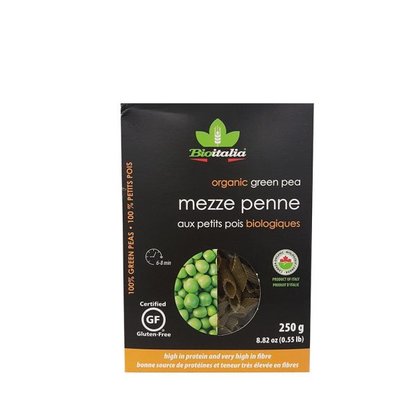 Mezze Penne Sans Gluten aux Petits Pois Biologiques Sale