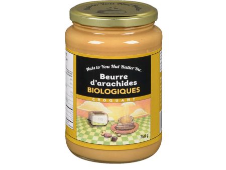 Beurre d Arachides Biologiques Croquant 750 g Online Hot Sale