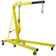 2 Ton Folding Engine Hoist Cherry Picker Shop Crane Hoist Lift, Heavy Duty Steel with 6 Iron Caster Wheels (yellow) Online now