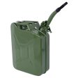 20 Liter (5 Gallon) Jerry Fuel Can with Flexible Spout, Portable Jerry Cans Fuel Tank Steel Fuel Can, Fuels Gasoline Cars, Trucks, Equipment, GREEN Online