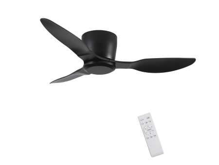 40  Flush Mount Ceiling Fan without light, 3 Reversible Blades, with 6 Speeds Reversible DC Motor,Low Profile Ceiling Fan with no light for Living Room Kitchen Bedroom For Cheap