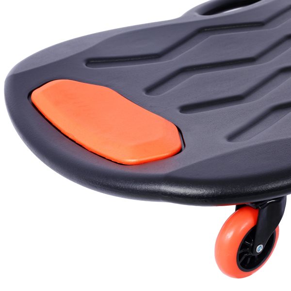 2pcs Plastic Creeper 42 Inch with carrying bag - Blow Molded Ergonomic HDPE Body with Padded Headrest & Dual Tool Trays - 330 Lbs Capacity ORANGE Hot on Sale