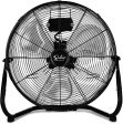 Simple Deluxe 18 Inch 3-Speed High Velocity Heavy Duty Metal Industrial Floor Fans Quiet for Home Commercial, Residential, and Greenhouse Use, Outdoor Indoor, Black, 2 Pack Online now