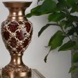 17.5  Tall Curvae Stencils Decor Vase For Sale