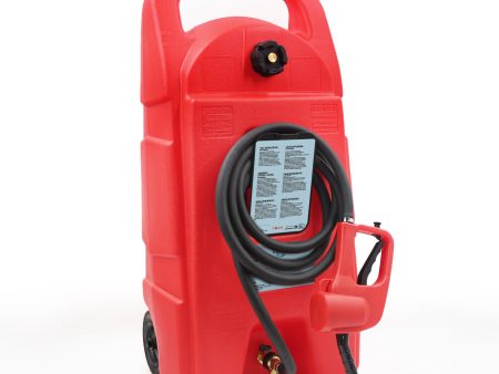 15 Gallon 57 L Gas Caddy With Wheels, Fuel Transfer Tank Gasoline Diesel Can,Fuel Storage Tank For Automobiles ATV Car Mowers Tractors Boat Motorcycle(Red) Online Hot Sale