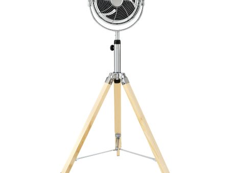 Simple Deluxe Tripod Pedestal Fan, 3 Speed Adjustment, Multiple Wide Angle Standing Fan, Suitable for Bedroom, Living Room and Office, Silver-10 Inch, 10 Inch Hot on Sale