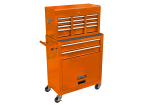 High Capacity Rolling Tool Chest with Wheels and Drawers, 8-Drawer Tool Storage Cabinet--ORANGE For Cheap