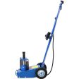 22 Ton Hydraulic Floor Jack Air-Operated Axle Bottle Jack with (4) Extension Saddle Set Built-in Wheels, Blue Hot on Sale