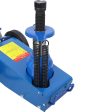 22 Ton Hydraulic Floor Jack Air-Operated Axle Bottle Jack with (4) Extension Saddle Set Built-in Wheels, Blue Hot on Sale