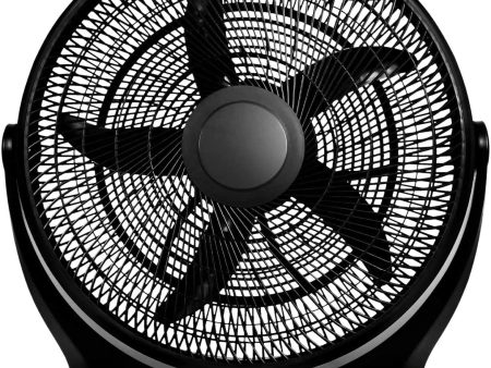 Simple Deluxe 18 Inch 3-Speed Plastic Floor Fans Oscillating Quiet for Home Commercial, Residential, and Greenhouse Use, Outdoor Indoor, Black Online now