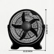 Simple Deluxe 20 Inch 3-Speed Plastic Floor Fans Oscillating Quiet for Home Commercial, Residential, and Greenhouse Use, Outdoor Indoor, Black Discount