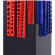 Magnetic Socket Organizer Set, 6-Piece Socket Holder Set Includes 1 4 , 3 8 , 1 2  Drive Metric SAE Socket Trays, Holds 141 Pieces Standard Size and Deep Size Sockets(Socket not Included),red and blue For Sale