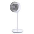 Simple Deluxe 7 inch Stand Fan, 3 Speeds & 3 Modes, 15 Hours Timer, 70° Oscillating Circulating Fan, with Remote Control, Air Circulation Fan for Room, Indoor,White Online Hot Sale