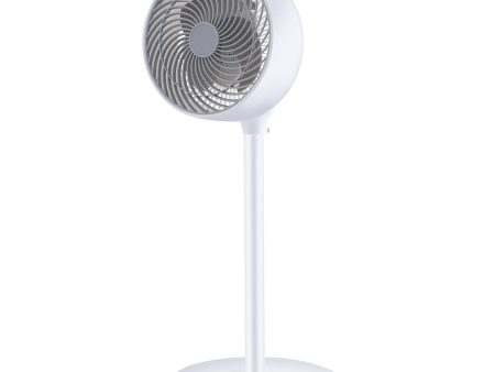 Simple Deluxe 7 inch Stand Fan, 3 Speeds & 3 Modes, 15 Hours Timer, 70° Oscillating Circulating Fan, with Remote Control, Air Circulation Fan for Room, Indoor,White Online Hot Sale