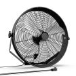 InfiniPower 18 Inch High Velocity Wall Mount Fan with Rack, 3 Speed Industrial Commercial Metal Ventilation Fan Online Sale