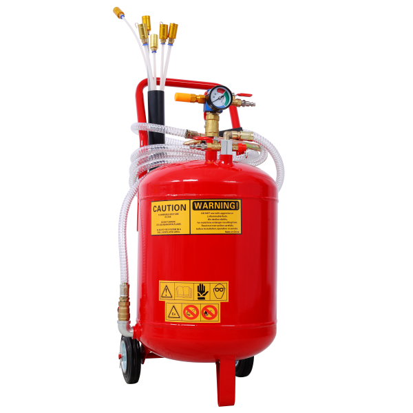 Oil Extractor, Portable Air Pneumatic Waste Oil Garage Extractor Drain Draine Tank Professional Fluid Evacuator, Portable, Integrated Level Gauge, Use with Oil, Transmission Fluid and Anti-F Online now