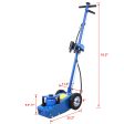 22 Ton Hydraulic Floor Jack Air-Operated Axle Bottle Jack with (4) Extension Saddle Set Built-in Wheels, Blue Hot on Sale