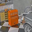 High Capacity Rolling Tool Chest with Wheels and Drawers, 8-Drawer Tool Storage Cabinet--ORANGE For Cheap