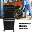 High Capacity Rolling Tool Chest with Wheels and Drawers, 6-Drawer Tool Storage Cabinet--BLACK Online Hot Sale