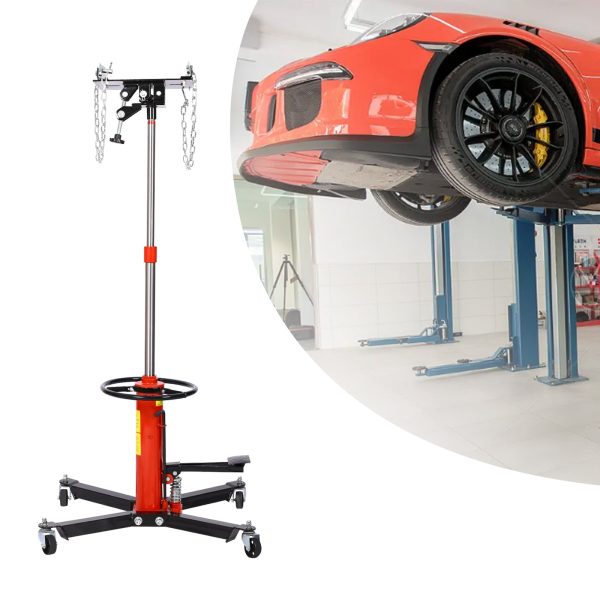 1660lbs Transmission Jacks , Hydraulic Transmission Jack 2 Stage Hydraulic w  360° for car lift 0.75 Ton For Cheap