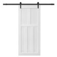 CRAZY ELF 28  x 80  Five Panel Real Primed Door Slab, DIY Panel Door, Modern Interior Barn Door, Moisture-proof, Anti-deformation, Pre-Drilled Ready to Assemble, Suitable for Pre-hung and Barn Door Online