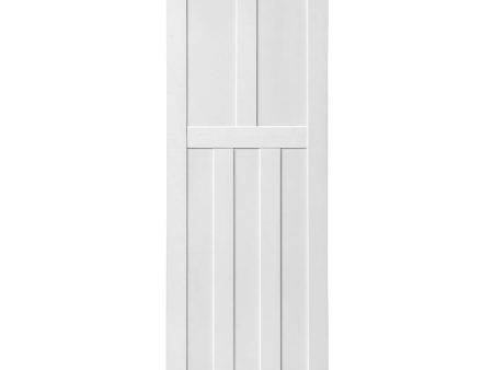 CRAZY ELF 28  x 84  Five Panel Real Primed Door Slab, DIY Panel Door, Modern Interior Barn Door, Moisture-proof, Anti-deformation, Pre-Drilled Ready to Assemble, Suitable for Pre-hung and Barn Door Online Sale