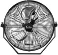 18 Inch Industrial Wall Mount Fan, 3 Speed Commercial Ventilation Metal Fan for Warehouse, Greenhouse, Workshop, Patio, Factory and Basement - High Velocity Supply