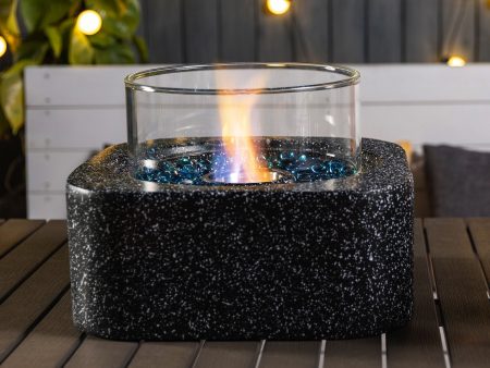 Tabletop Fire Pit with Glass Wind Guard Cheap