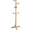 49.5  Tall Wooden Kids Standing Coat Rack, Natural Finish, 8 Colored Pegs Fashion