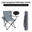 YSSOA Portable Folding Grey Camping Chair, 1-Pack Online Hot Sale