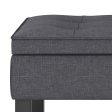 Cosmopolitan - Storage Ottoman Bench with Open Bottom - Slate Grey Hot on Sale