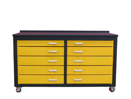 6ft Storage Cabinet with Workbench (10 Drawers) on Sale