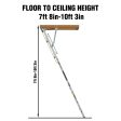 Household Aluminum Attic Ladder 25  x 54  ,375 lbs Capacity, 7 8 -10 3  Ceiling Height Online now