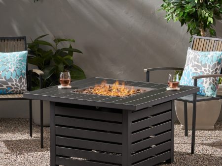 [Ship to Canada only]SQUARE IRON FIRE PIT - 50000BTU For Discount