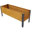 Wood Rectangular Garden Planter Box Raised Bed Outdoor,Planters for Outdoor Plants ,Elevated Herbs Vegetables Flowers Great Patio Deck Balcony For Discount