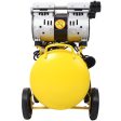 2.5 HP Ultra Quiet Air Compressor 13 Gallon, Oil-Free, Electric Shop Air Compressor Portable,Lightweight with Wheels, 70 dBA Noise Level, with Automatic Drain Valve,Yellow For Discount