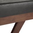 Chanelle - Mid Century Ottoman Bench - Distressed Black Online Hot Sale