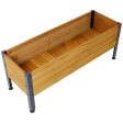 Wood Rectangular Garden Planter Box Raised Bed Outdoor,Planters for Outdoor Plants ,Elevated Herbs Vegetables Flowers Great Patio Deck Balcony For Discount