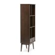 Draper - Mid Century Bookcase and Storage Unit - Medium Auburn Brown Fashion