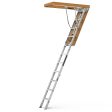 Household Aluminum Attic Ladder 25  x 54  ,375 lbs Capacity, 7 8 -10 3  Ceiling Height Online now