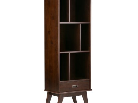 Draper - Mid Century Bookcase and Storage Unit - Medium Auburn Brown Fashion