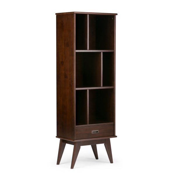 Draper - Mid Century Bookcase and Storage Unit - Medium Auburn Brown Fashion