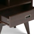 Draper - Mid Century Bookcase and Storage Unit - Medium Auburn Brown Fashion