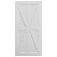 CRAZY ELF 36  x 84   K  Style Real Primed Door Slab, DIY Panel Door, Modern Interior Barn Door, Moisture-proof, Anti-deformation, Pre-Drilled Ready to Assemble, Suitable for Pre-hung and Barn Door For Discount