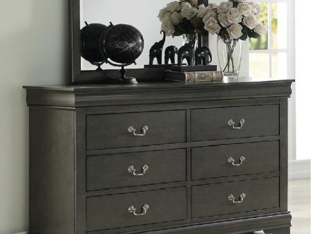 ACME Louis Philippe Dresser in Dark Gray 26795 Hot on Sale