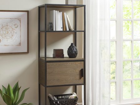 3-Shelf Bookcase with Storage Cabinet Fashion