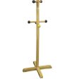 49.5  Tall Wooden Kids Standing Coat Rack, Natural Finish, 8 Colored Pegs Fashion