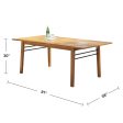 Carlton Honey Wood Patio Wood Dining Table Fashion