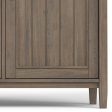 Lev - Wide Storage Cabinet - Smoky Brown Online